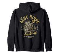 Blue Ridge Parkway Vintage Moto Design Sweat à Capuche