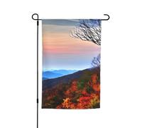 Blue Ridge - Petits drapeaux imprimés montagnes pour cour et jardin - Épais pour porches et pelouses - Résistant à la décoloration
