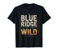 Blue Ridge Wild Mountain Wildlife Heritage Nature Badge T-Shirt