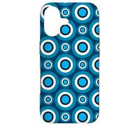 Blue Ring Circle Dot Water Ripple Planetary Pattern Coque pour iPhone 17