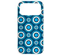 Blue Ring Circle Dot Water Ripple Planetary Pattern Coque pour iPhone 17 Pro Max
