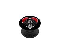 Blue Roan Cocker Spaniel Cœur PopSockets PopGrip Adhésif