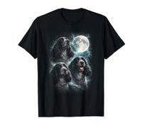 Blue Roan Cocker Spaniel Moon Dog Lover T-Shirt