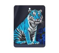 Blue Rose Tiger Désodorisant de voiture à suspendre, tablettes d'aromathérapie parfumées longue durée, cartes parfumées carrées pour véhicules, chambre à coucher, armoire, style noir
