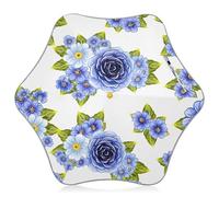 Blue Roses Parapluie de pluie à pointes arrondies pour enfants, parapluies coupe-vent pour enfants de 4 à 8 ans, auvent de 88,9 cm