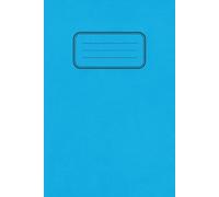 Blue School Exercise Notebook A5 6" x 9" : 80 Pages Lined With Margin: Notebook For Lessons & Lectures