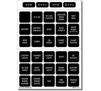 Blue Sea 4216 Lot de 60 étiquettes carrées