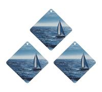 Blue Sea Lot de 3 désodorisants à suspendre pour voiture, maison, bureau, style blanc