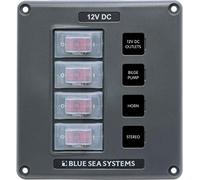 Blue Sea Systems 4320 Panneau de disjoncteur étanche Gris 4 positions