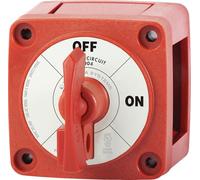 Blue Sea Systems 6004 m-Series Interrupteur de batterie verrouillable Marche/Arrêt Rouge