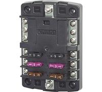 Blue Sea Systems Boating Electrical Equipment Bloc fusible St Lame 6 W/Terre Mixte, sans Housse