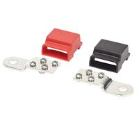 Blue Sea Systems BUSBARS Bat Term Mount POS&NEG Mont Mixte, Rouge/Noir, 4 x 10-24"