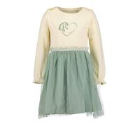 BLUE SEVEN Robe vert / blanc cassé, Taille 104