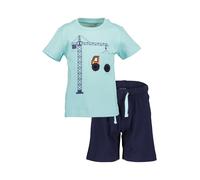 BLUE SEVEN Set bleu marine / aqua / orange foncé / noir, Taille 98