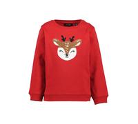 BLUE SEVEN Sweat-shirt brocart / rouge / noir / blanc, Taille 104