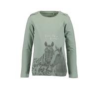 BLUE SEVEN T-Shirt aqua / gris foncé / argent, Taille 98