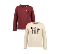 BLUE SEVEN T-Shirt beige clair / marine / bordeaux / noir, Taille 122