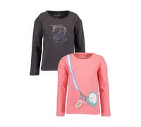 BLUE SEVEN T-Shirt bleu clair / anthracite / rose / blanc, Taille 116