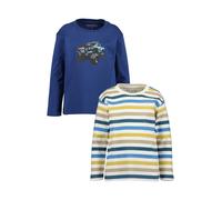 BLUE SEVEN T-Shirt bleu marine / bleu denim / citron vert / blanc, Taille 128