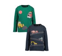 BLUE SEVEN T-Shirt bleu marine / jaune / gris foncé / vert, Taille 92