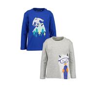 BLUE SEVEN T-Shirt bleu roi / gris clair / menthe / orange foncé, Taille 110