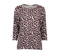 BLUE SEVEN T-shirt rose pastel / lie de vin / noir / blanc, Taille 4XL