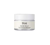 Blue Skincare Nacre Éclat - Crème Hydratante Régénérante - Enrichie en nacre active, pré & postbiotiques - Fabriqué en France - 50 ml