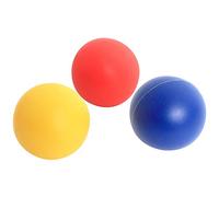 BLUE SKY - 3 Balles pour Raquette de Plage - Jeu de Raquette - Beach Ball - 046594A - Multicolore - Plastique - Jouet Enfant - Jeu de Plage - 3,5 cm - À Partir de 3 Ans