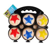 BLUE SKY - 6 Boules De Pétanque - Jeu de Plein Air - 048047A - Multicolore - 2 à 6 Joueurs - Bois - 22 cm x 17 cm - Jouet Enfant - Jeu d'Adresse et de Plein Air - À Partir de 5 Ans