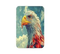 Blue Sky Aimant de réfrigérateur rectangulaire Motif aigle américain Pour réfrigérateur, tableau blanc, casier, bureau et voiture