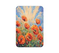 Blue Sky Aimant rectangulaire pour réfrigérateur, tableau blanc, casier, bureau et décoration de voiture Motif fleurs