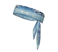 Blue Sky and White Clouds Cravate de sport Confortable, respirant, tendance, unisexe, convient pour la course, le yoga, le fitness et d'autres sports.