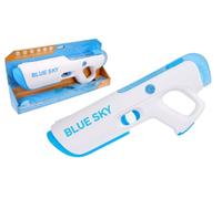 BLUE SKY - Pistolet À Eau Electrique Motorisé - 350 ML - Jeu de Plein Air - 048538 - Bleu - Prêt À Jouet - Batterie Incluse et Rechargeable - Jouet Enfant - Jeu de Plage - Piscine - À Partir de 5 Ans