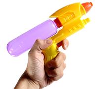 BLUE SKY - Pistolet À Eau - Jeu de Plein Air - 044603 - Jaune - Plastique - 22 cm - Jouet Enfant - Jeu de Plage - Piscine - À Partir de 3 Ans