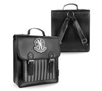 Blue Sky Studios Sac à dos Mercredi - Grand sac à dos pour fournitures scolaires ou de travail - Accessoires sous licence Mercredi, multicolore