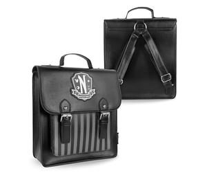 Blue Sky Studios Sac à dos Mercredi - Grand sac à dos pour fournitures scolaires ou de travail - Accessoires sous licence Mercredi, multicolore