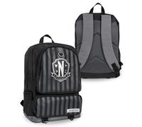 Blue Sky Studios Sac à dos Mercredi, grand sac d'école et de voyage pour enfants, adolescents et adultes, sangles réglables, produit sous licence Mercredi - Nevermore, multicolore, Chilrden's