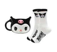 Blue Sky Studios Sanrio Tasse avec Socken Kuromi 3D