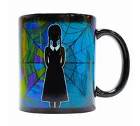 Blue Sky Designs – Tasse à café Mercredi 330 ml changeant de couleur, motif vitrail Ophelia Hall