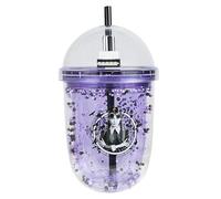 Blue Sky Studios Tasse à thé Mercredi, bouteille Kawaii avec paille, produit officiel insolite et cadeau