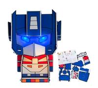 Blue Sky Studios Transformers Build-A-Bot Kit de construction Optimus Prime Figure Building Set Light Up Eyes Produit sous licence Cadeau de collection 19 x 15 cm