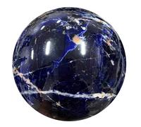 Blue Sodalite Crystals Ball Divination Sphere Crystal Specimens Home Office Decoration for Christmas Party Decorations,5.5~6cm