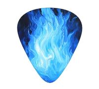 Blue Spirit Flame Lot de 12 médiators de guitare 3 épaisseurs différentes pour une variété d'instruments