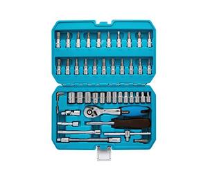 Blue Sport 01530 Jeu de 46 douilles et embouts Chrome vanadium