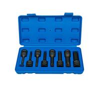 Blue Spot Tools BlueSpot 01506 Lot de 8 douilles Torx à choc 1/2" (T30-T80) Noir 1/2"