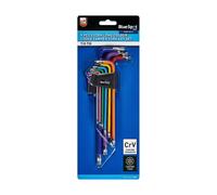 Blue Spot Tools - Jeu de 9 clés Torx à sécurité extra-longues code couleu...