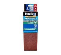 Blue Spot Tools Lot de 5 bandes abrasives grain 40 75 x 533 mm