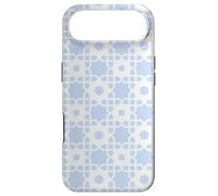 Blue Square Star Cross Snowflakes Geometric Pattern Coque pour iPhone Air