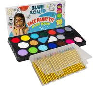 Blue Squid Lot de 18 peintures visage et 18 crayons de peinture corporelle