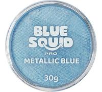 Blue Squid Pro Peinture du Visage - Bleu métallique (30gm), Fournitures Professionnelles de Maquillage à Base d'eau pour Adultes, Enfants et SFX